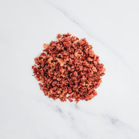 Beef Bacon, halal, gewürfelt – 500g Rindfleischwürfel, ideal zum Braten oder Verfeinern