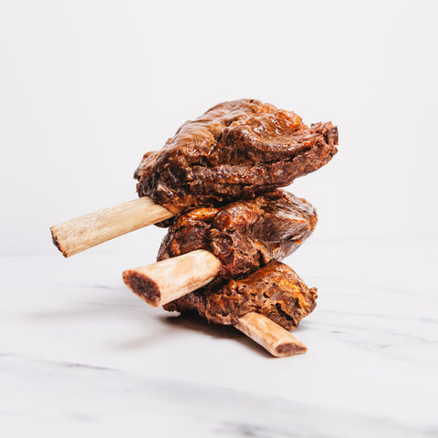 Beef Short Rib 1er, halal, sous-vide – einzelnes Rinderrippenstück, vorgegart und extra saftig