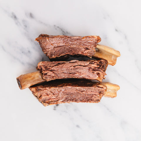 3 Beef Rib, halal, sous-vide gegart – sieben saftige Rinderrippen mit kräftigem Geschmack